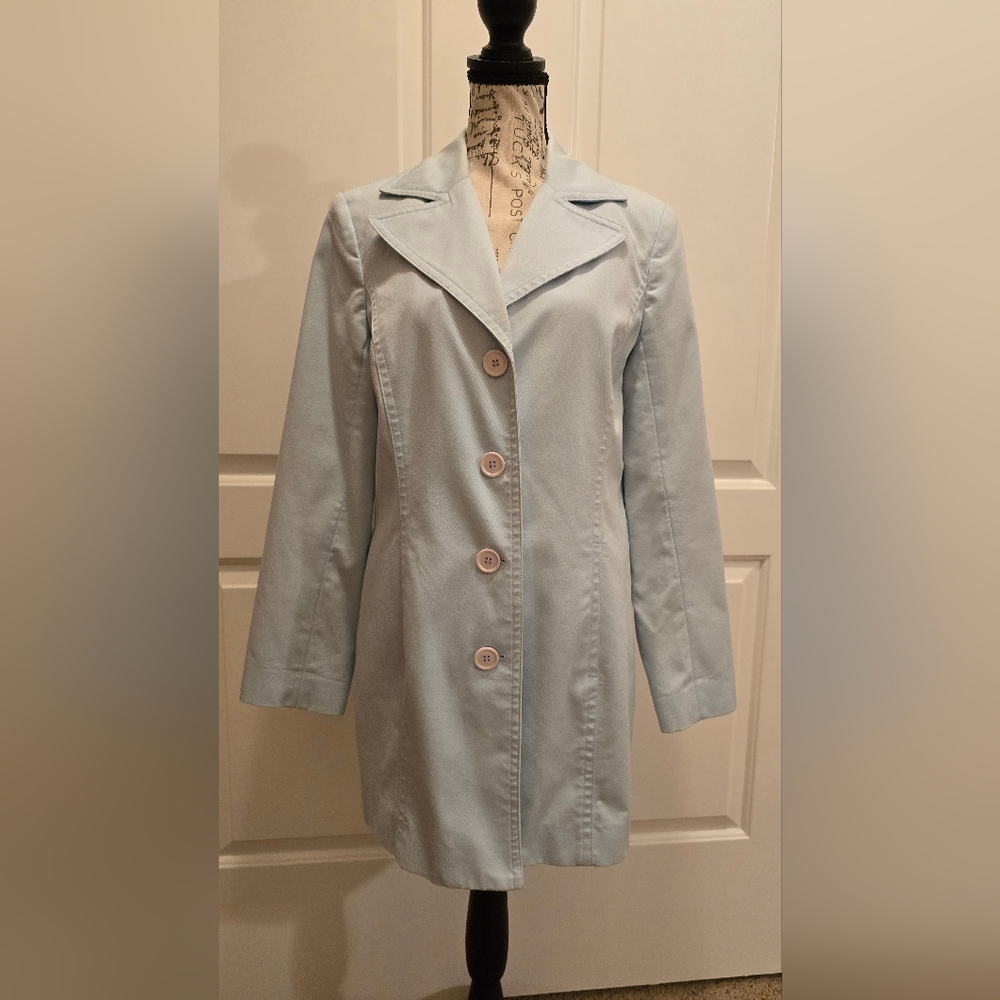 Caslon Coat Light Blue Medium